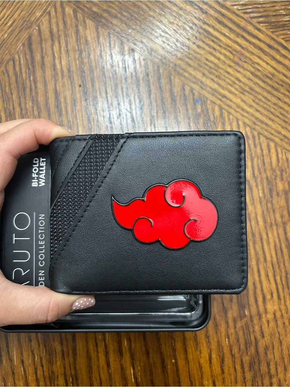 Limited edition Naruto Shippuden Bi-Fold Wallet with Red Akatsuki Emblem